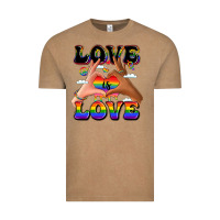 Vintage Coffee love is love lgbtq pride hands Vintage Tee - LillyAllenDesigns