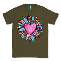 Army Green valentine's day sunflower olivia Classic Tee - OliviaCreatesArt