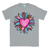 Heather Grey valentine's day sunflower olivia Classic Tee - OliviaCreatesArt