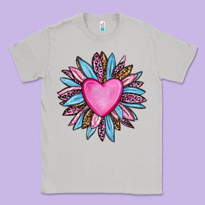 Valentine's Day Sunflower Olivia Classic Tee Designed By Oliviacreatesart
