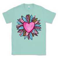 Seafoam valentine's day sunflower olivia Classic Tee - OliviaCreatesArt