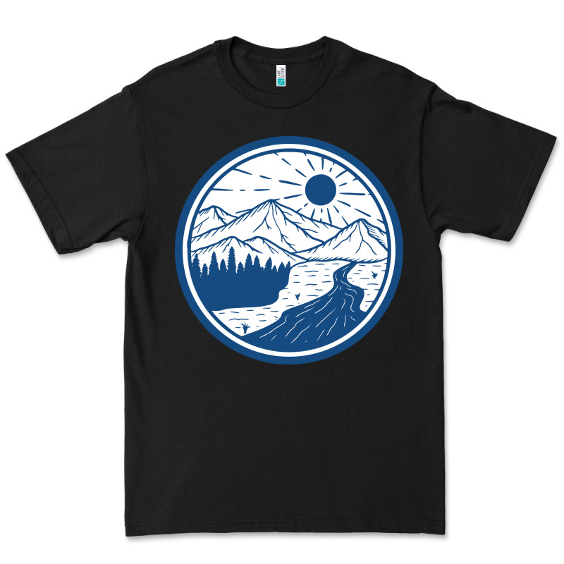 River Mountain Badge Premium Tee by linhVisuals | Teevron