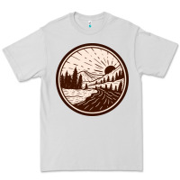Dove Grey River Forest Brown Premium Tee - linhVisuals