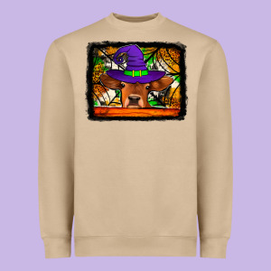 Halloween Heifer Heavyweight Sweatshirt Designed By Jasminsmagicworld