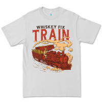 Dove Grey Whiskey Train Premium Tee - linhVisuals