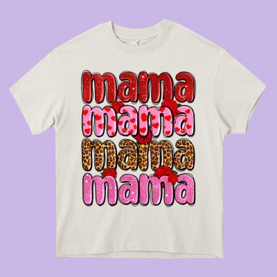 Valentines Day Mama Olivia Heavy Core Tee Designed By Oliviacreatesart