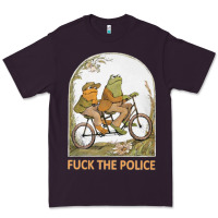 Plum Frogs And Toad Fucks The Police Premium Tee - linhVisuals