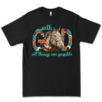 Black with god all things are possible with horse bbs Premium Tee - BundleAndBundleShop