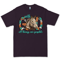 Plum with god all things are possible with horse bbs Premium Tee - BundleAndBundleShop
