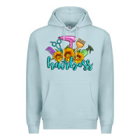 Blue Mist hairboss western sunflowers hairdresser Premium Hoodie - Artiststas