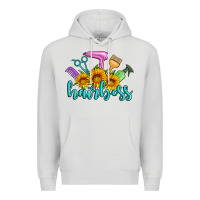 Dove Grey hairboss western sunflowers hairdresser Premium Hoodie - Artiststas