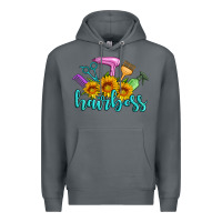 Rock hairboss western sunflowers hairdresser Premium Hoodie - Artiststas