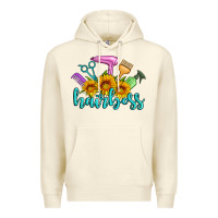 Sandshell hairboss western sunflowers hairdresser Premium Hoodie - Artiststas