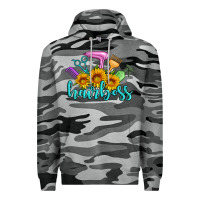 Slate Camo hairboss western sunflowers hairdresser Premium Hoodie - Artiststas