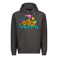 Smoke hairboss western sunflowers hairdresser Premium Hoodie - Artiststas