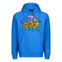 True Royal hairboss western sunflowers hairdresser Premium Hoodie - Artiststas