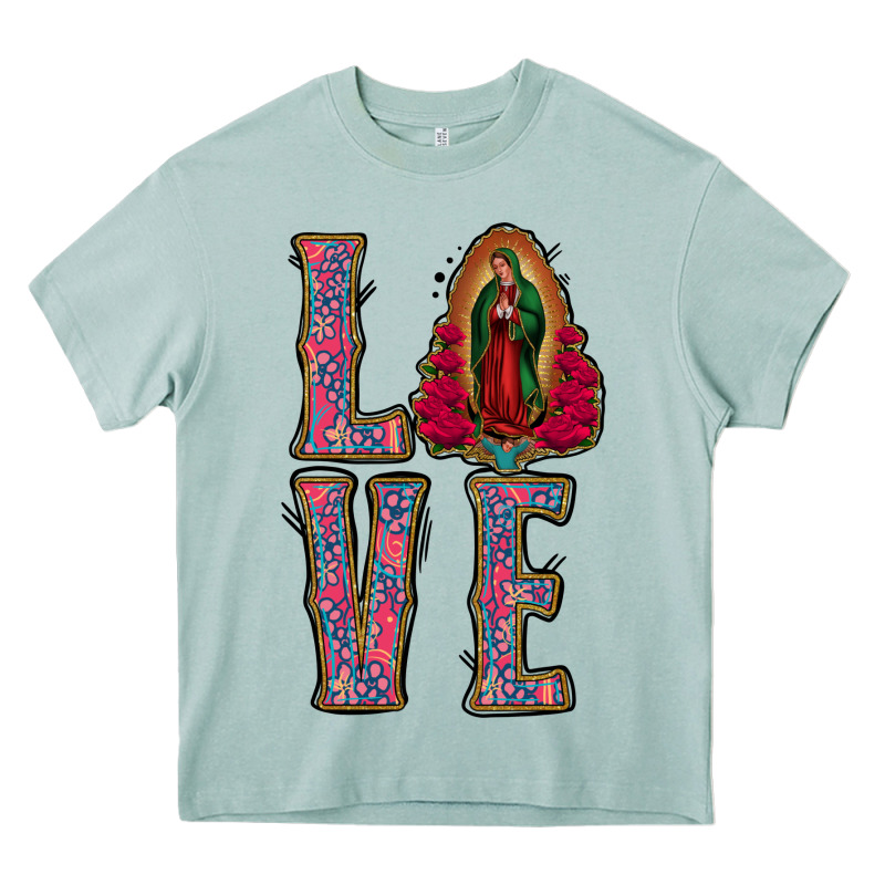 Love Lady Of Guadalupe Heavy Core Tee by Jasminsmagicworld | Teevron