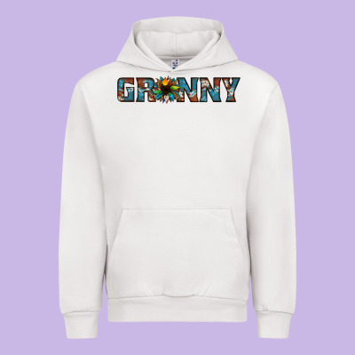 Granny Cowhide Sunflower Urban Hoodie Designed By Jasminsmagicworld