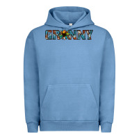 Pigment Pebble Blue granny cowhide sunflower Urban Hoodie - Jasminsmagicworld