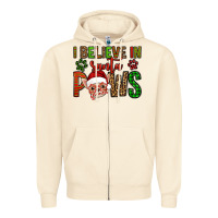 Sandshell i believe in santa paws chihuahuha Zipper Hoodie - Jasminsmagicworld