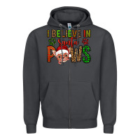 Smoke i believe in santa paws chihuahuha Zipper Hoodie - Jasminsmagicworld