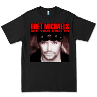 Black #bret michaels get your rock on tour 2022 Premium Tee - linhVisuals