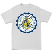 Dove Grey University Of Akron Premium Tee - linhVisuals