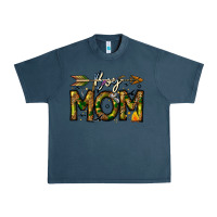 Midnight Navy Boy Mom Urban Heavy Tee - CowhideDigitalArt