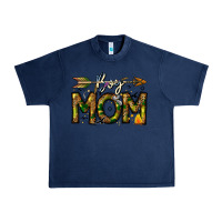 Navy Boy Mom Urban Heavy Tee - CowhideDigitalArt