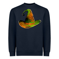 Navy leopard witch hat Heavyweight Sweatshirt - Jasminsmagicworld