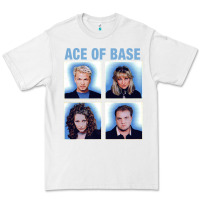 White vintage Ace Of The Base Premium Tee - linhVisuals