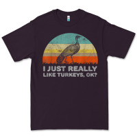 Plum funny i just really like turkeys thanksgiving Premium Tee - linhVisuals