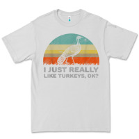 Dove Grey funny i just really like turkeys thanksgiving Premium Tee - linhVisuals