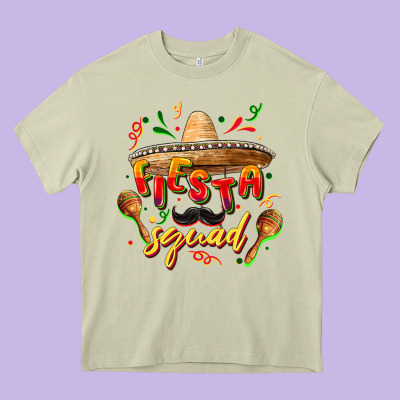 Fiesta Squad Heavy Core Tee Designed By Fadigitalartstudio