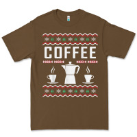 Coffee Ugly Sweater Christmas Premium Tee | Teevron