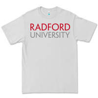 Dove Grey Radford University Wordmark Premium Tee - linhVisuals
