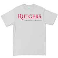 Dove Grey Rutgers University Newark Logotype Premium Tee - linhVisuals