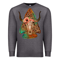 Charcoal Heather bullskull arrowhead Premium Sweatshirt - Jasminsmagicworld