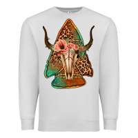 Dove Grey bullskull arrowhead Premium Sweatshirt - Jasminsmagicworld