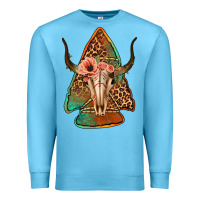 Ocean Blue bullskull arrowhead Premium Sweatshirt - Jasminsmagicworld