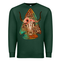 Sports Green bullskull arrowhead Premium Sweatshirt - Jasminsmagicworld