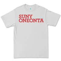 Dove Grey Suny Oneonta Wordmark Premium Tee - linhVisuals