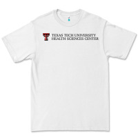 White Texas Tech University Health Sciences Center Wordmark Premium Tee - linhVisuals