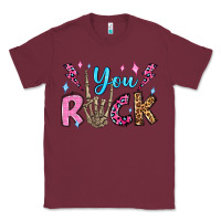 Burgundy you rock valentine's day olivia Classic Tee - OliviaCreatesArt