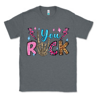 Charcoal Heather you rock valentine's day olivia Classic Tee - OliviaCreatesArt