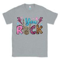 Heather Grey you rock valentine's day olivia Classic Tee - OliviaCreatesArt