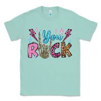 Seafoam you rock valentine's day olivia Classic Tee - OliviaCreatesArt