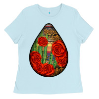Baby Blue mexican teardrop Ladies Tee - BundleAndBundleShop