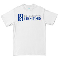 White University Of Memphis Wordmark Premium Tee - linhVisuals