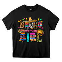 Black Nacho average girl Heavy Core Tee - FaDigitalArtStudio